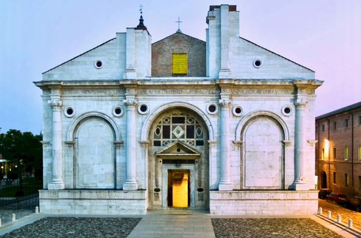 the Temple Malatesta, designed by Alberti