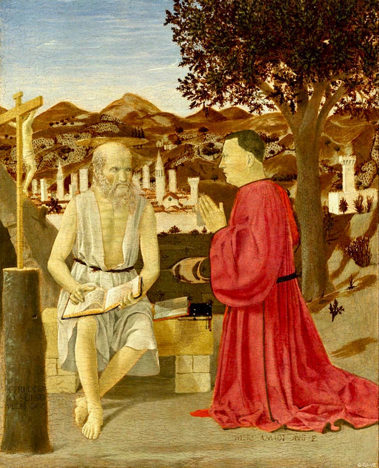 Piero della Francesca, St. Jerome and a Donor, 1451