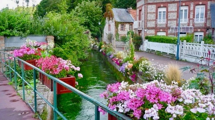 River Veules in Veules-les-Roses Normandy