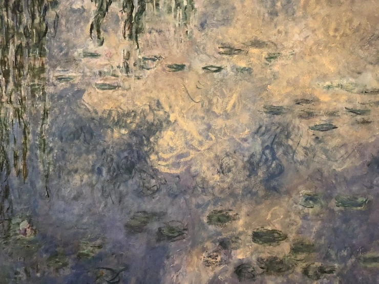 Claude Monet, Detail, the Water Lilies, The Two Willows