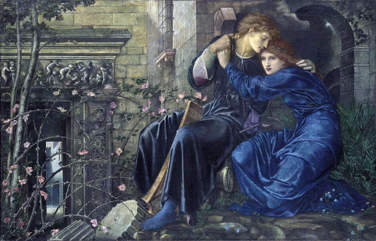 Edward Burne-Jones, Love Among The Ruins, 1873. In 2013, it sold for £14.8m at auction.