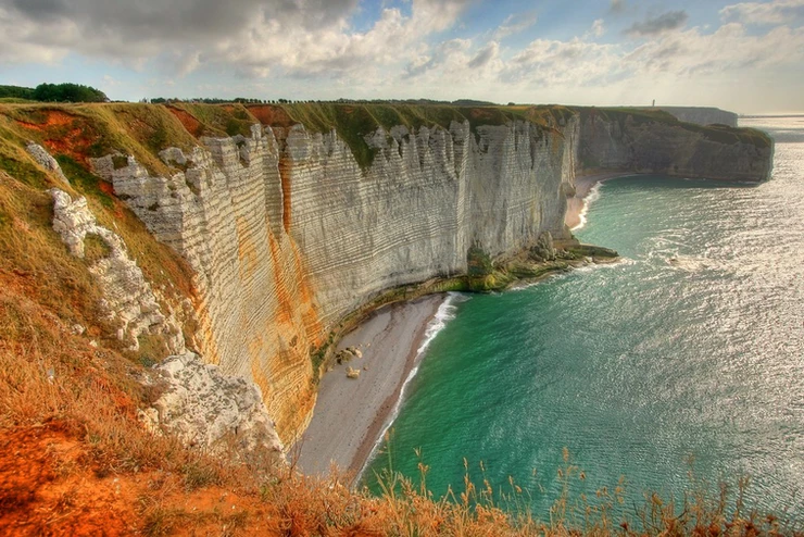 white cliffs of Etretat Normandy