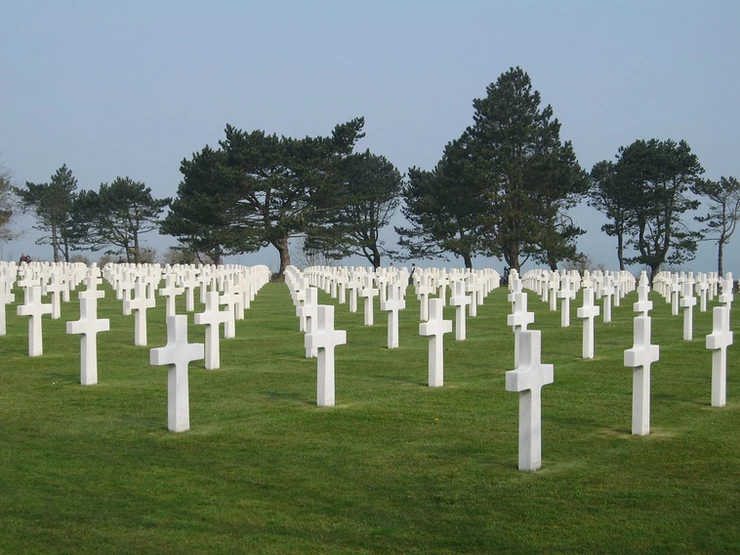 WWII cemetery near Omaha Beach 