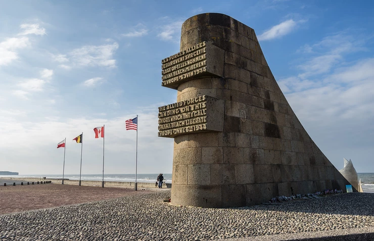 Omaha Beach Memorial in Normandy