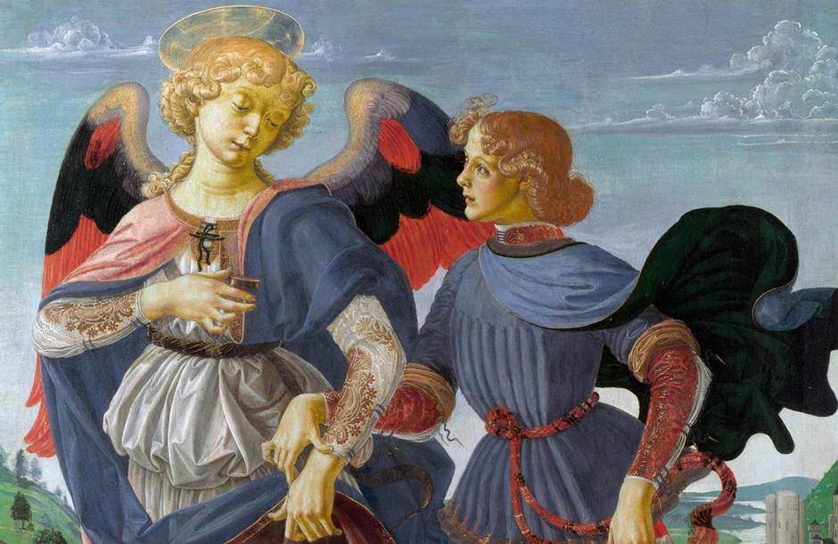 detail of Verrochio's Tobias and the Angel, 1480