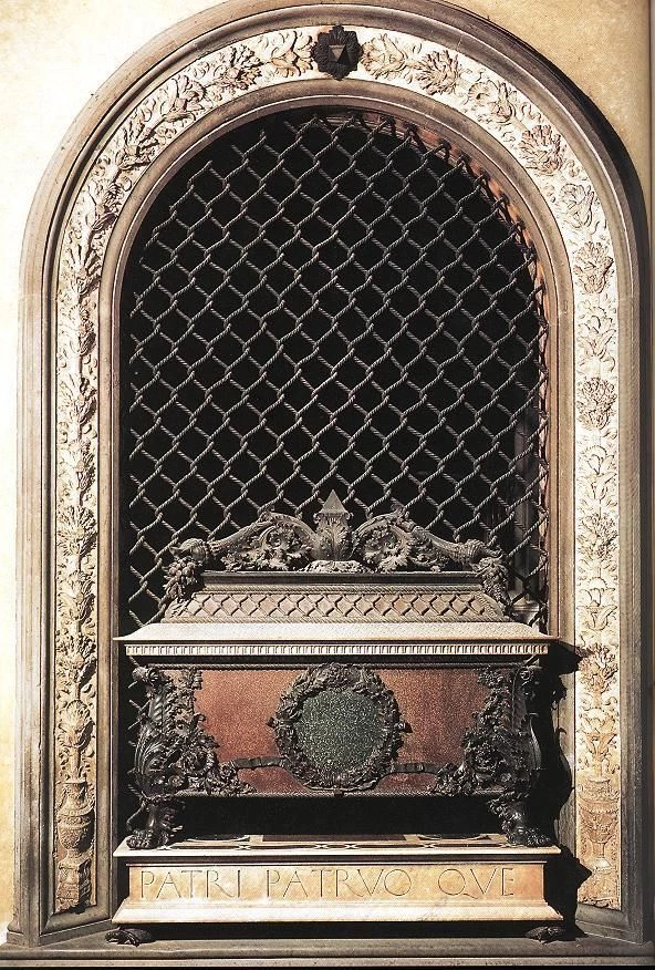 Verrochio's tomb for Piero "the Gouty" de Medici in Florence