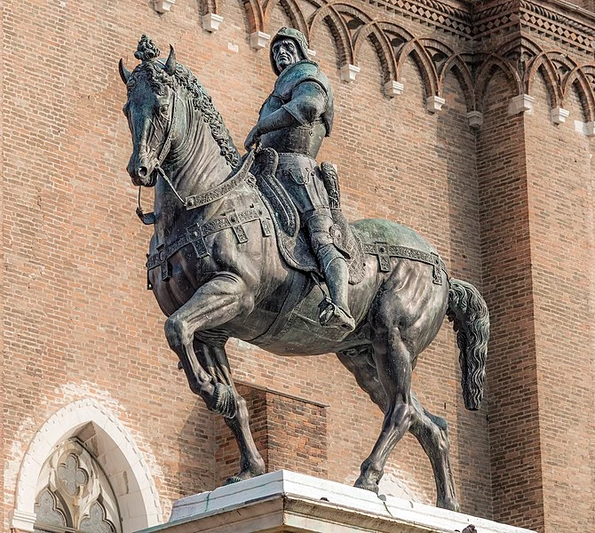 Verrocchio equestrian statue in Venice
