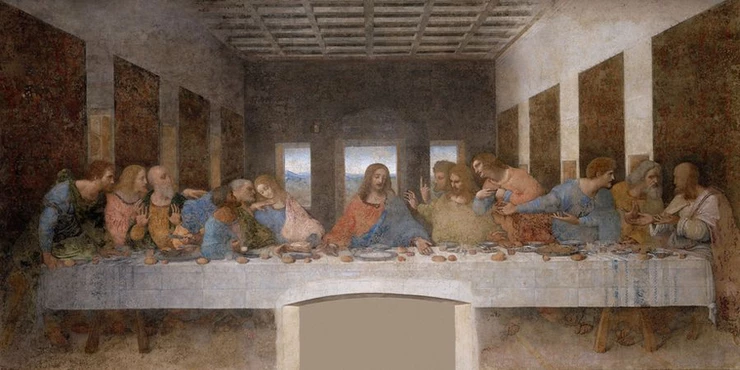 Leonardo's The Last Supper fresco in Milan