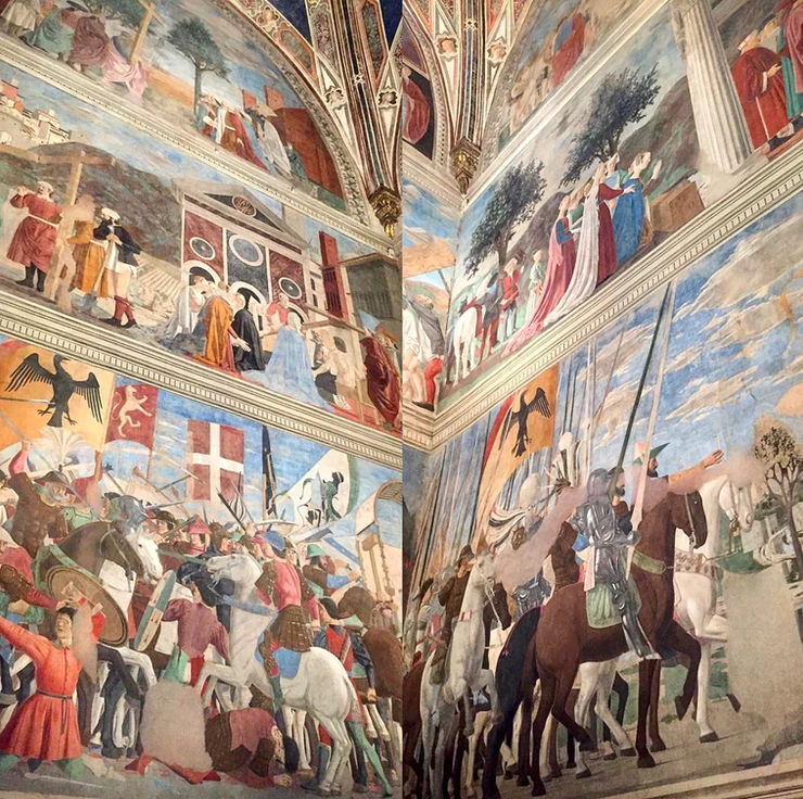 Piero della Francesca's Legend of the True Cross frescos in Arezzo