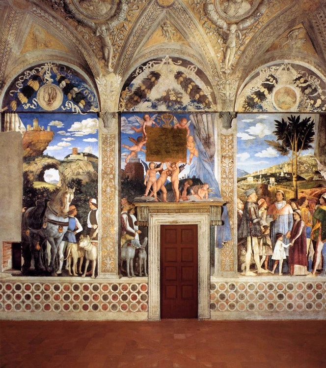 Mantegna frescos in the Camera degli Sposi