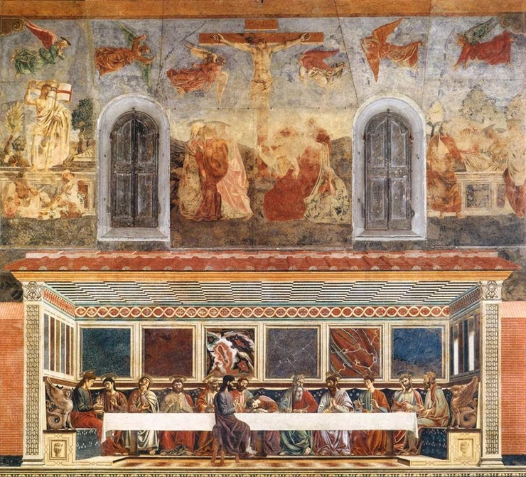 Andrea del Castagno, The Last Supper, 1445-50 -- in Florence's Sant'Appollonia