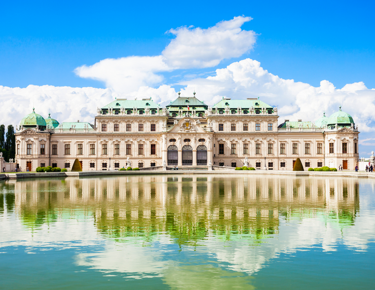Belvedere Palace in Vienna, a must visit attraction when visiting Vienna for 3 days