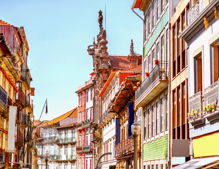 beautiful facades in Porto
