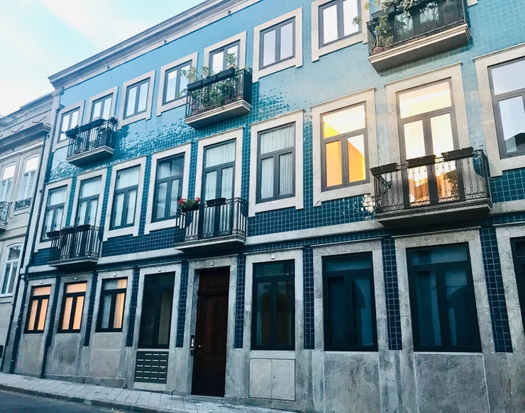 our Air Bnb building in Porto