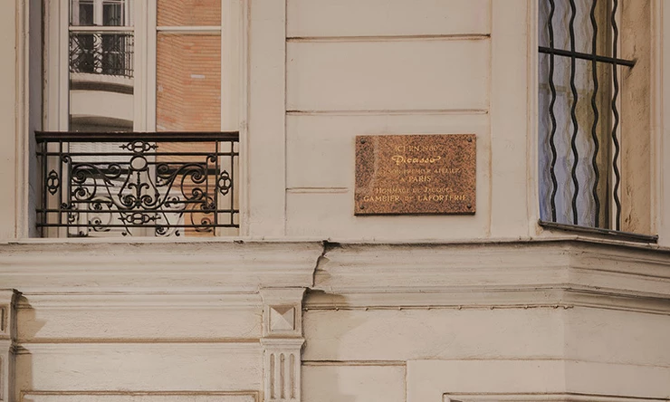 plaque marking Picasso's first studio. Image: Laura Stevens