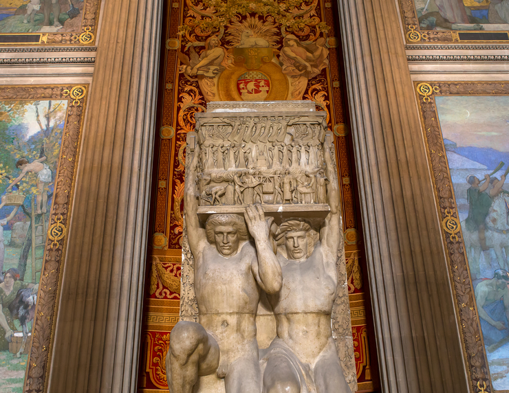 sculptural detail of the Pantheon interior