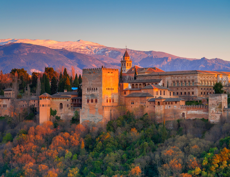 the Alhambra palace complex in Granda Spain