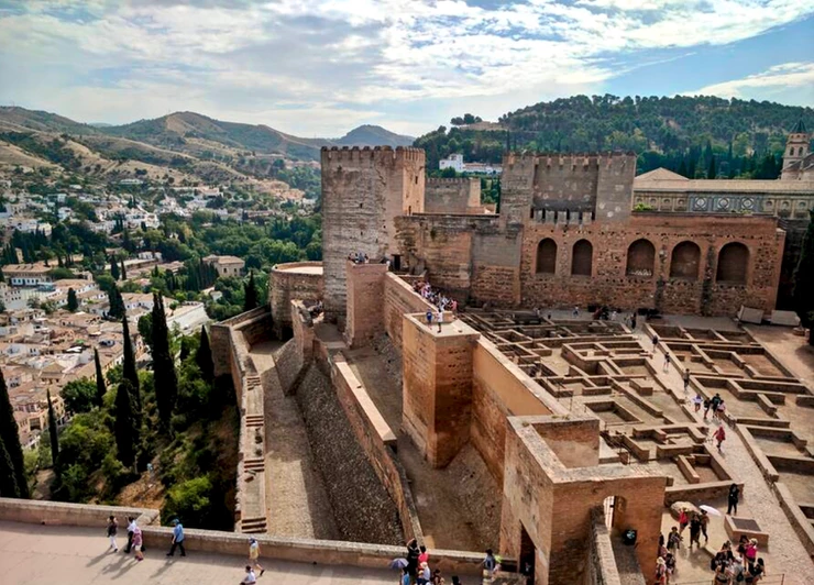 the Alcazaba fortress of the Alhambra