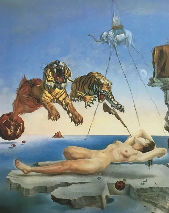 Salvador Dali, Dream Caused by the Flight of a Bee around a Pomegranate a Second before Waking, 1944 