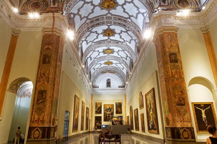 gorgeous gallery in the Seville Museum of Fine Arts