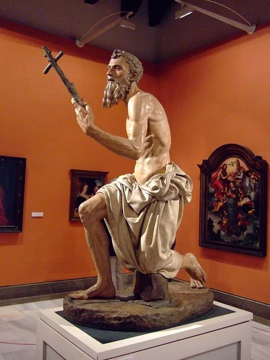 Pietro Torrigiano, Saint Jerome penitent, 1525 -- the artist was a contemporary and rival of Michaelangelo