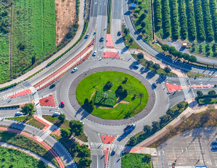 roundabout in Europe