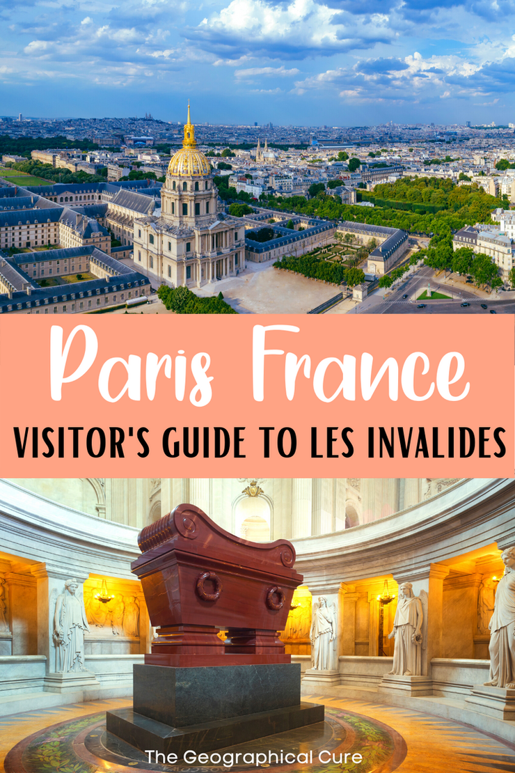 Pinterest pin for guide to Les Invalides in Paris