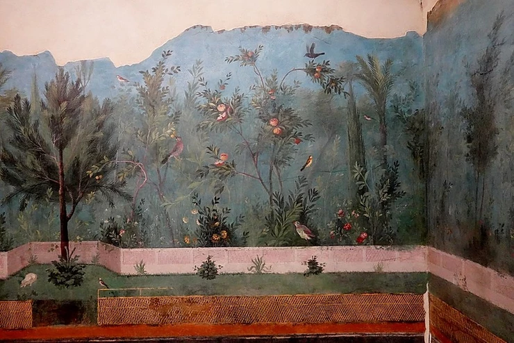 garden frescos in the dining room of the House of Livia
