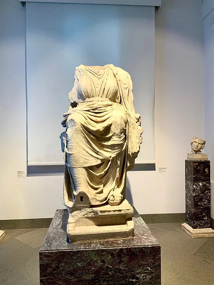 the Magna Mater statue in the Palatine Museum