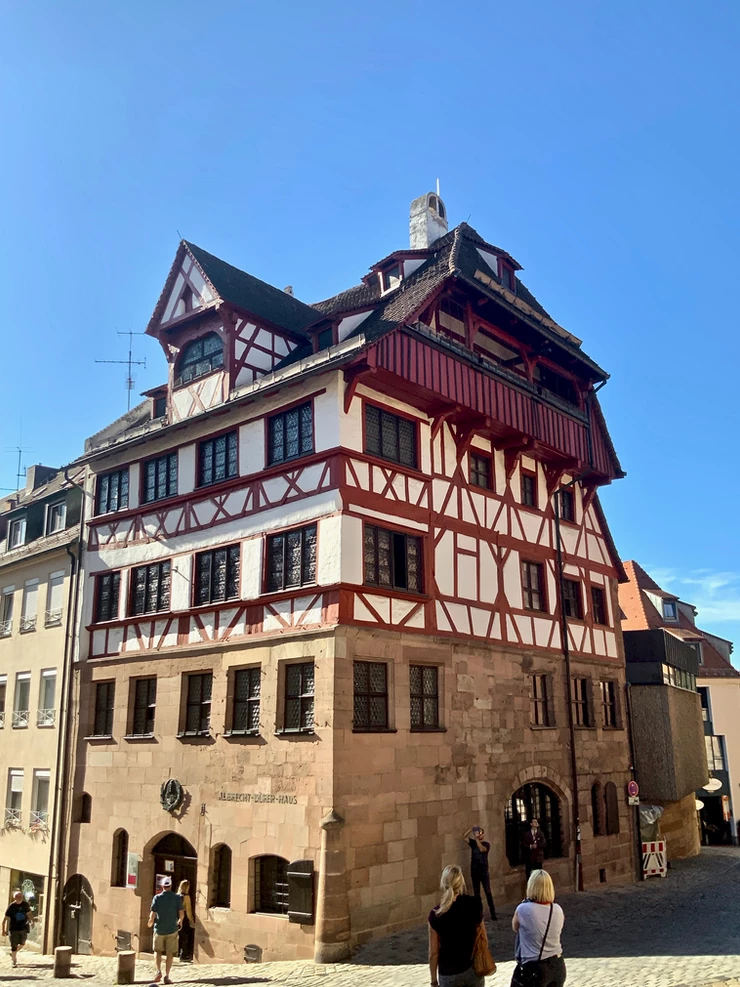 the Albrecht Durer Museum, one of the few surviving medieval homes in Nuremberg