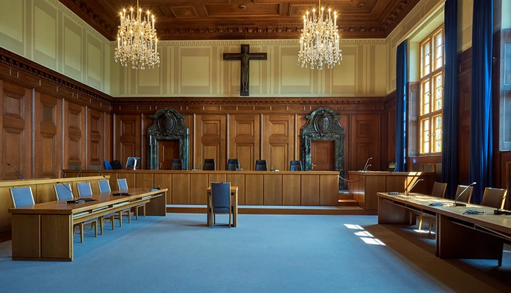 Courtoom 600 where th Nuremburg Trial were held in 1945