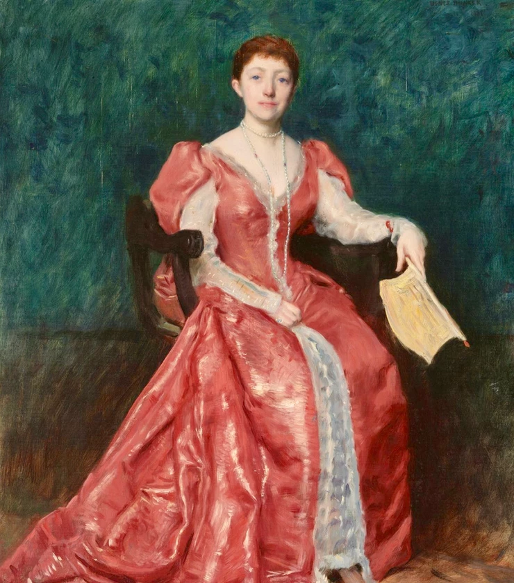 Dennis Miller Bunker, Portrait of Isabella Stewart Gardener, 1898