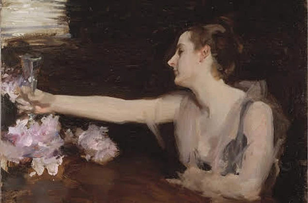 Singer Sargent's 1903 Madame Gautreau Drinking a Toast