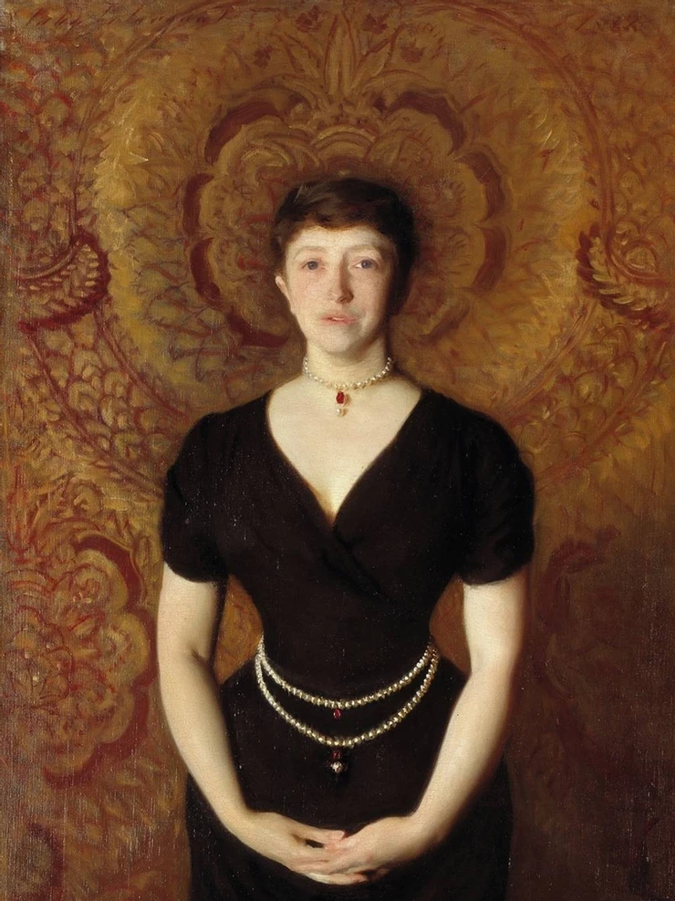 Isabella Stewart Gardner Portrait by John Singer Sargent, on view in the Gothic Room