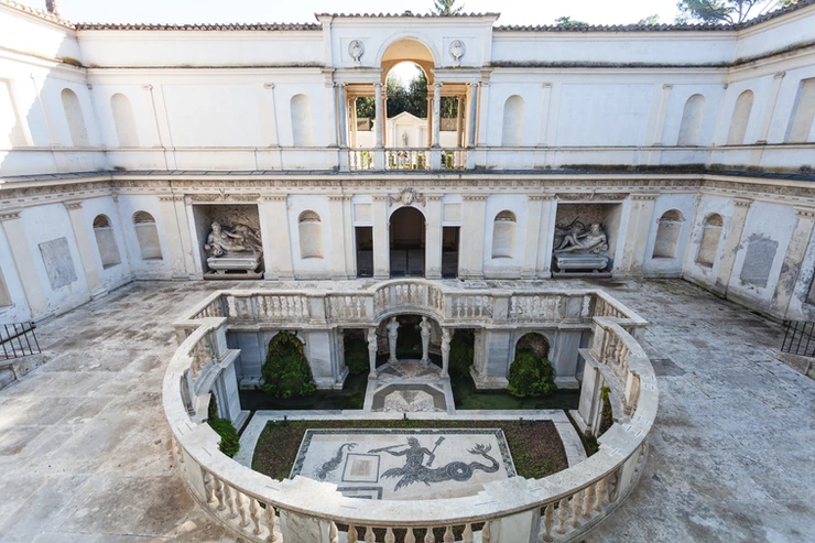 patio in Villa Giulia, which houses the Museo Nazionale Etrusco