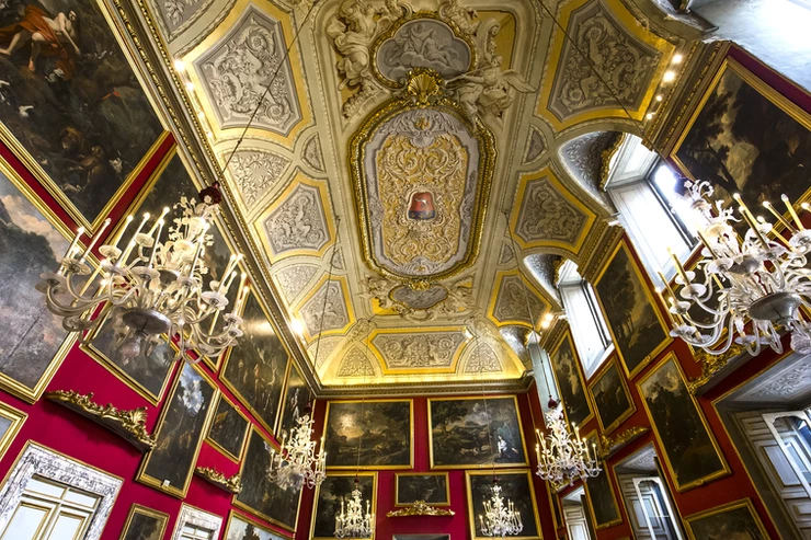reception hall in the Doria Pamphilj