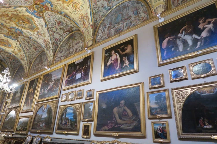 the Aldobrandini Gallery at the the Doria Pamphilj
