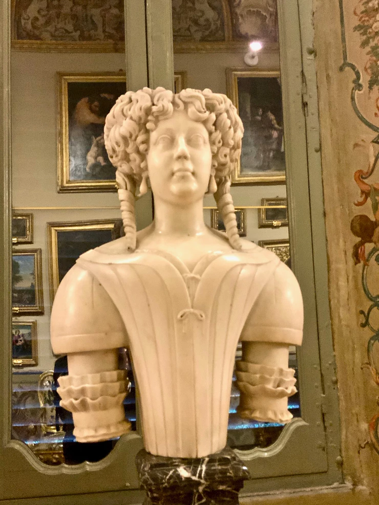 bust of Olympia Doria Pamphilj in the Aldobrandini Gallery