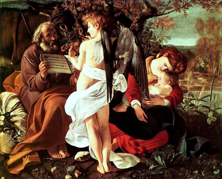 Caravaggio, Rest on the Flight into Egypt, 1596