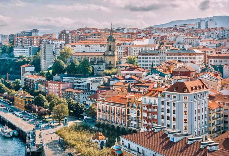 the El Ensache neighborhood of Bilbao