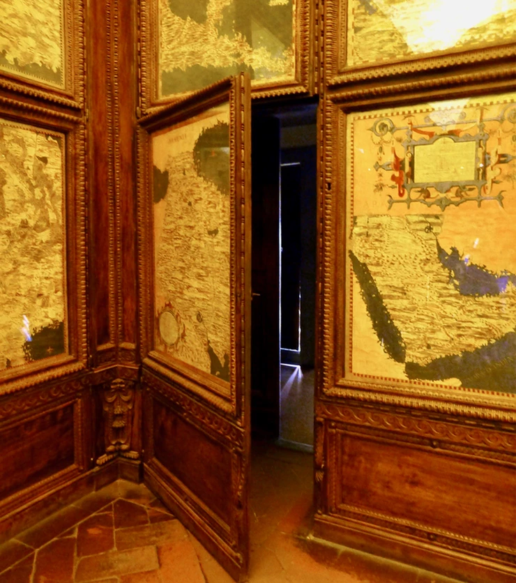 secret passageway in the Map Room