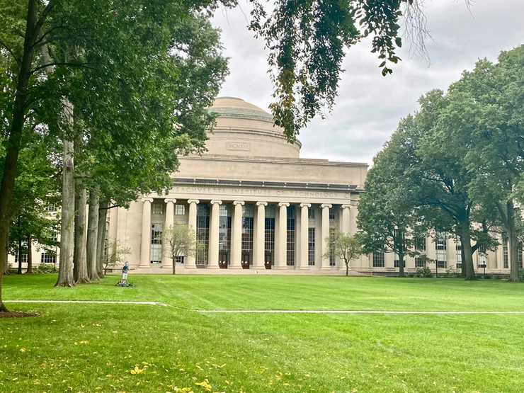 the green on the MIT campus in Cambridge