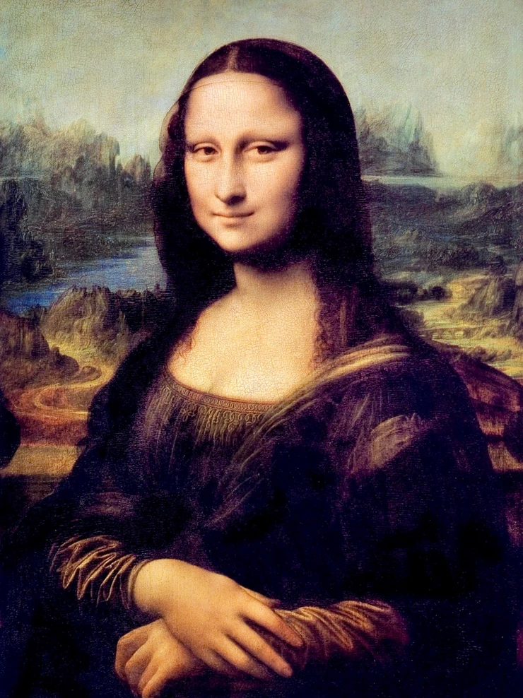  the Mona Lisa at the Louvre