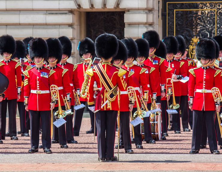 the Changing of the Guards at Buckingham Palace 