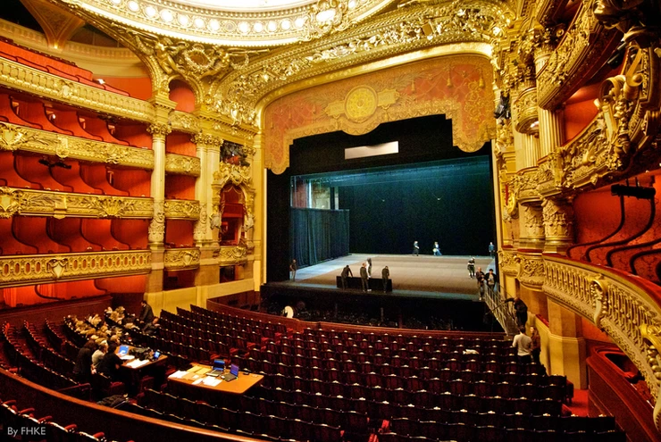 another view of the Opera Garnier auditorium and stage