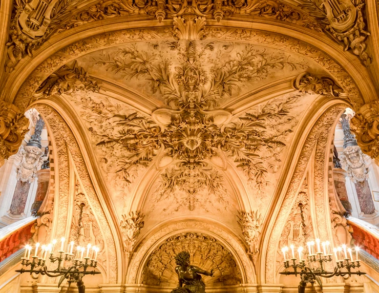 ornate decorations in the Opera Garnier