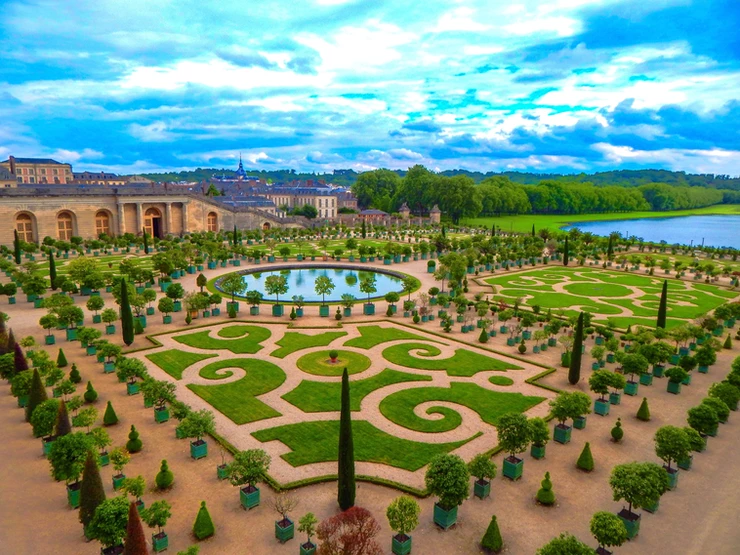 the gardens of Versailles