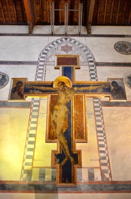 Cimabue's Crucifix, partially restored after the flood