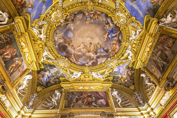 Mannerist ceiling frescos by Pietro da Cortona
