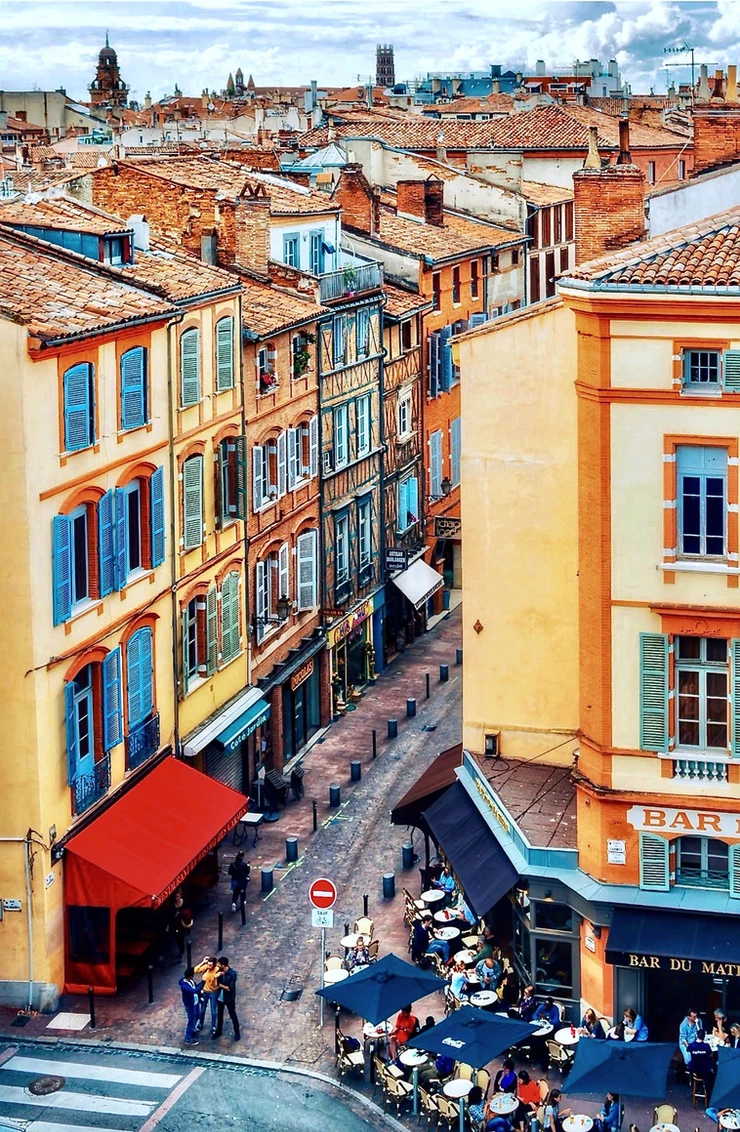 the Carmes neighborhood of Toulouse France